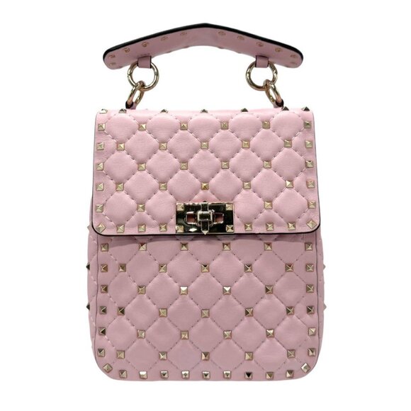 VALENTINO GARAVANI Pink Leather Shoulder Bag - Picture 1 of 5